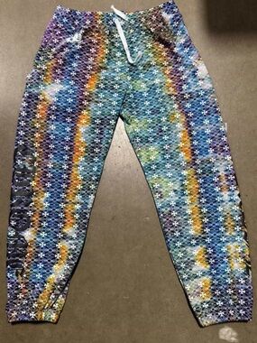 Chrome Hearts White pants hand tie-dyed . **